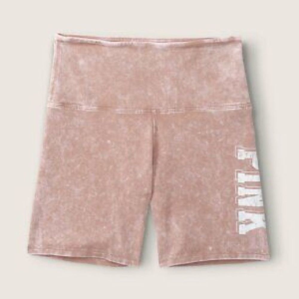 PINK Victoria's Secret Women's High-Waisted Shorts - Light Brown